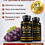 ✨ Resveratrol + NAD Premium 1500mg (60 Cápsulas)💊