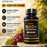 ✨ Resveratrol + NAD Premium 1500mg (60 Cápsulas)💊